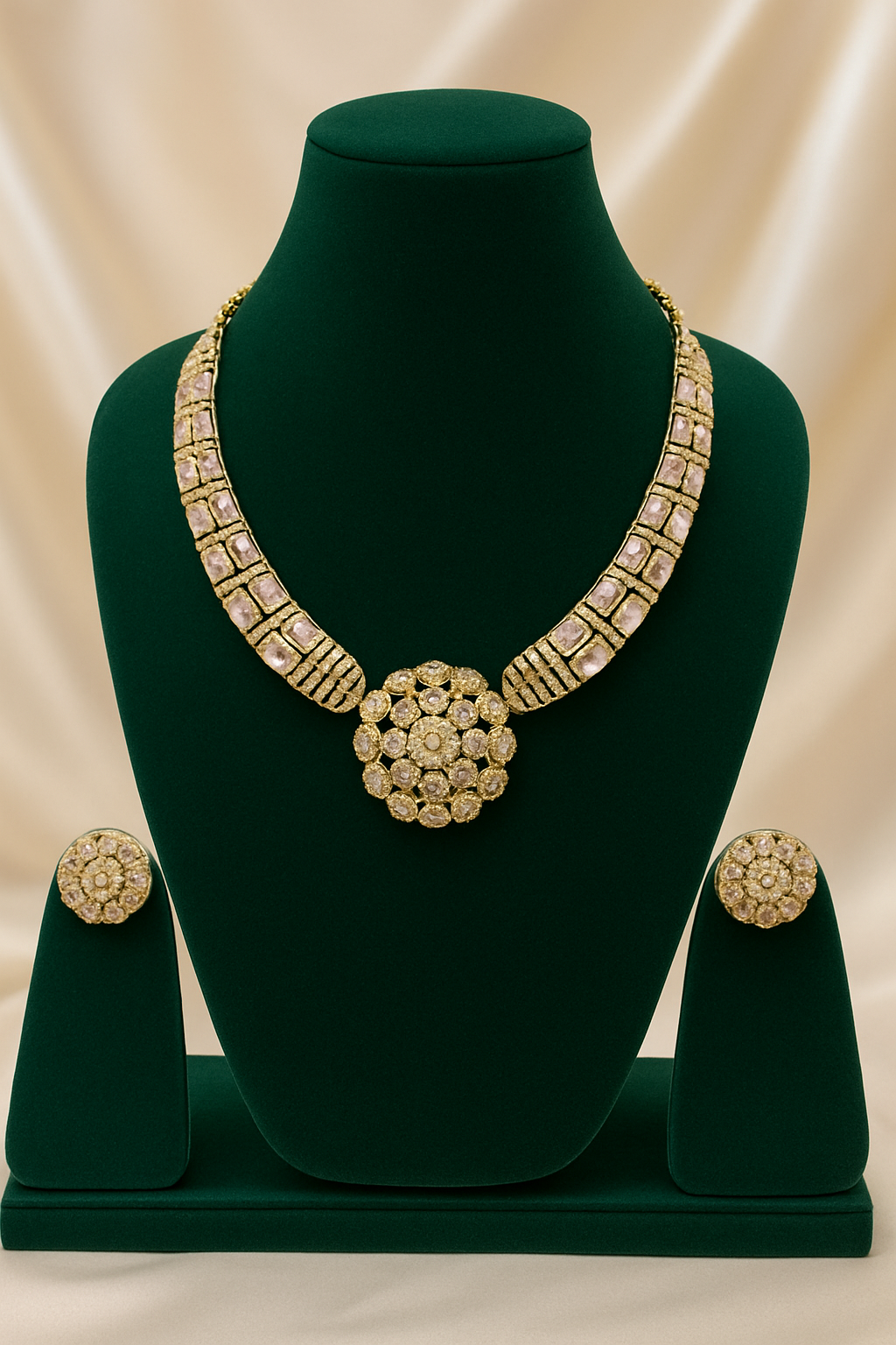 T2O Creation Stone-Studded Necklace Set