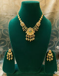 T2O Creation South Indian–Style Gold-Tone Necklace Set