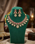 T2O Creation Traditional Kundan-Style Necklace Set Multicolour