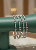 T2O Creation CZ Diamond Bangle Set