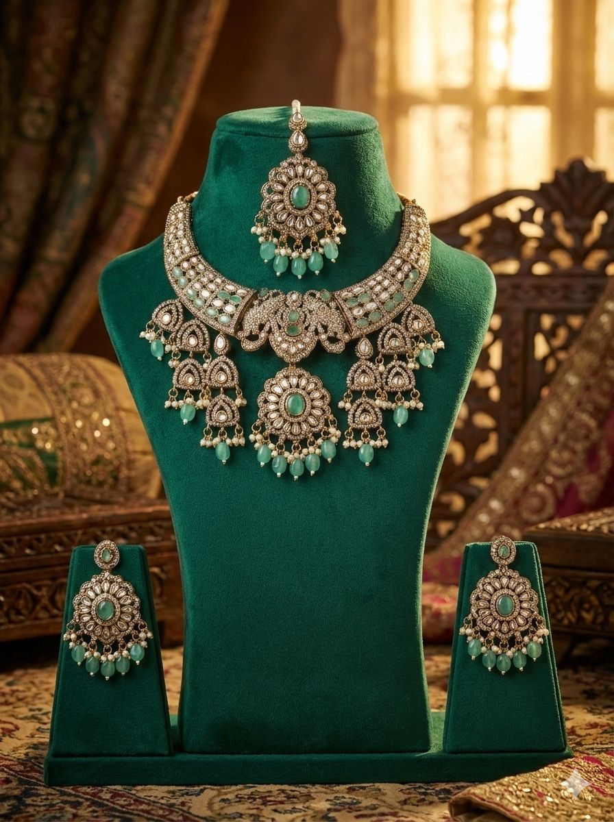 T2O Creation-  Kundan choker-style necklace